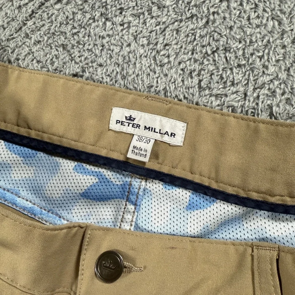 Peter Millar EB66 Performance Golf Chino Pants 5 Pockets Stretch Size 38x30‎